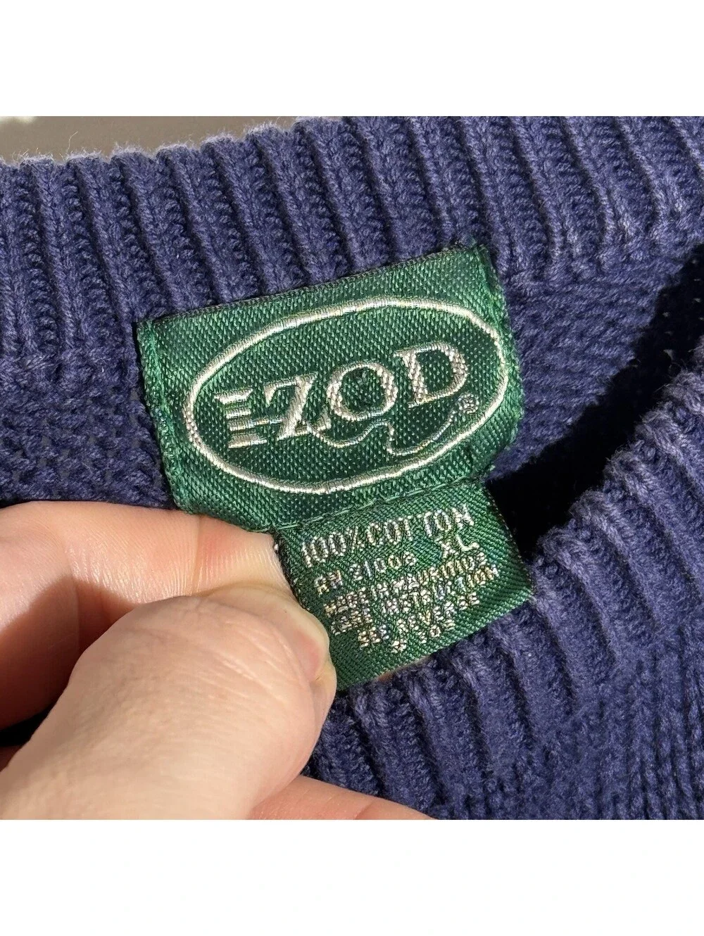 Vintage IZOD Striped Crewneck Sweater Men’s XL Green Blue Red Knit Pullover